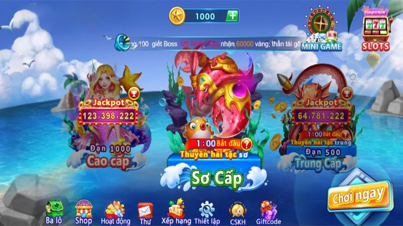 Tập trung bắn vào các đàn cá nhỏ
